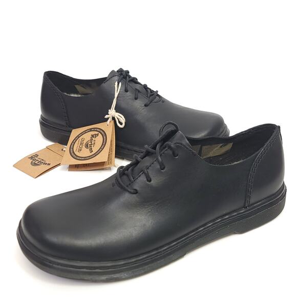 Dr. Martens Shoes - Doc Martins Lorrie Leather Shoes Size 7 Eu 38 Black New with Tags